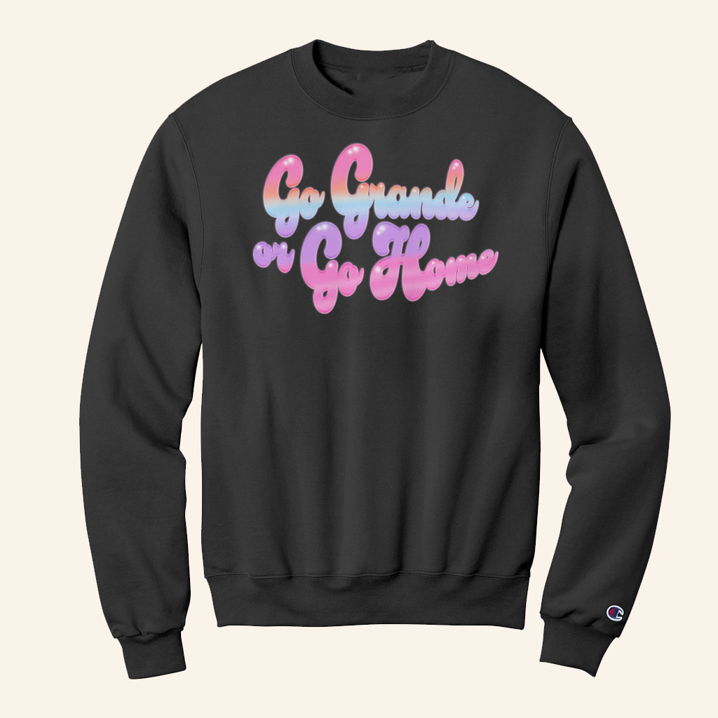 Frankie Grande Merch Go Grande Or Go Home Champion Sweatshirt Xmas Gifts For Music Lovers Frankie Grande Merch Go Grande Or Go Home Champion Sweatshirt Xmas Gifts For Music Lovers