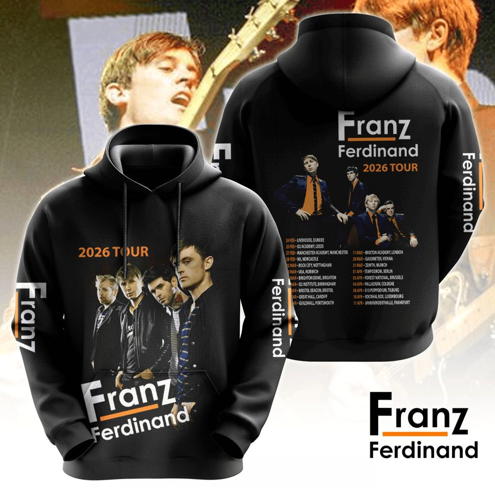 Franz Ferdinand Tour 2026 Hoodie Fan Merch Best Birthday Gift For Son