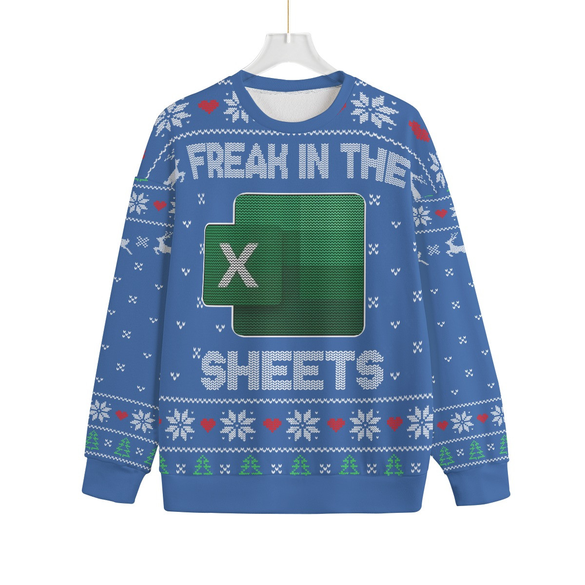 Freak In The Sheets Men Big And Tall Christmas Sweater Seasonal Gift Merch for Cozy Christmas Vibes