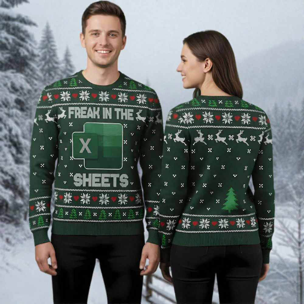 Freak In The Sheets Ugly Christmas Sweater Christmas Apparel Xmas Gifts For Men