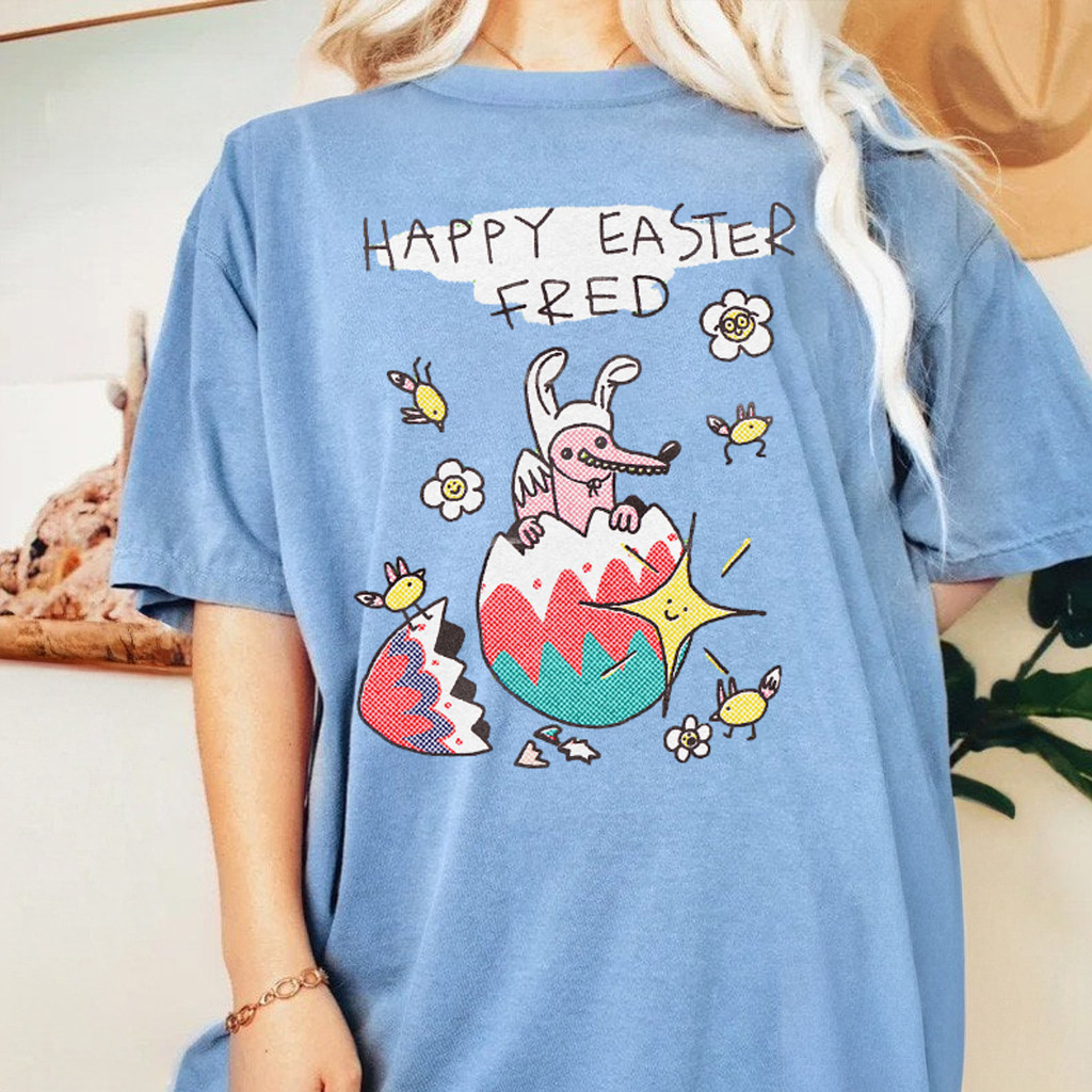 Fred Happy Easter Eggs T-Shirt Cute Easter Gifts For Girlfriend Fred Happy Easter Eggs T-Shirt Cute Easter Gifts For Girlfriend