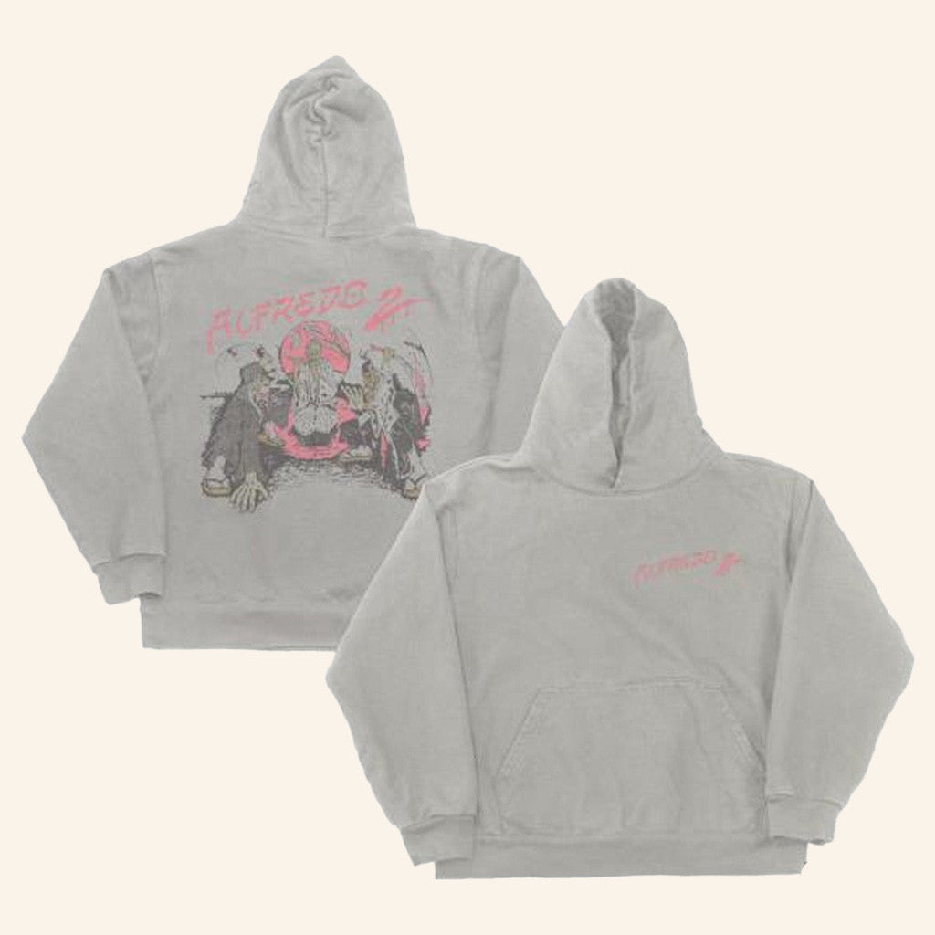 Freddie Gibbs Merch Alfredo Antonio Cartoon Hoodie Grey Gifts For Friends Freddie Gibbs Merch Alfredo Antonio Cartoon Hoodie Grey Gifts For Friends