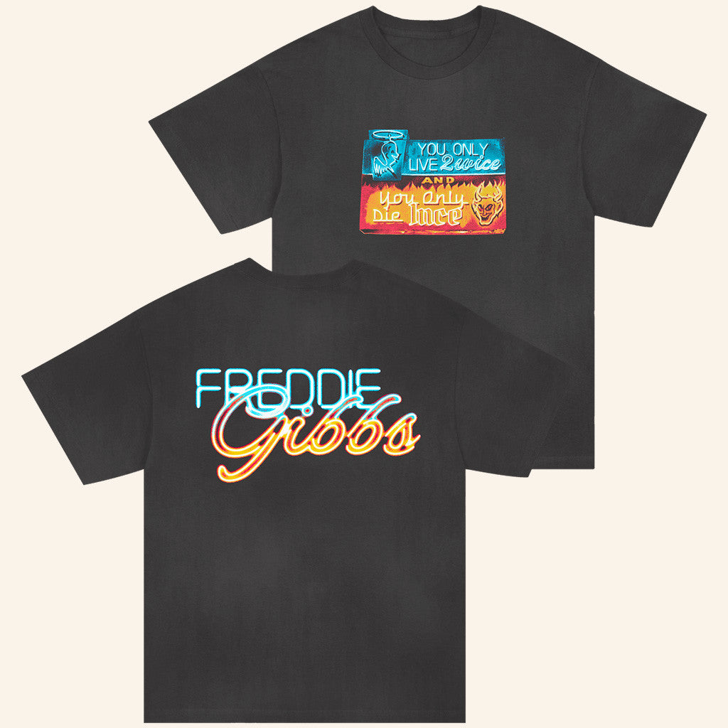 Freddie Gibbs Merch Live 2wice Die 1nce T-Shirt Present For Friends Freddie Gibbs Merch Live 2wice Die 1nce T-Shirt Present For Friends