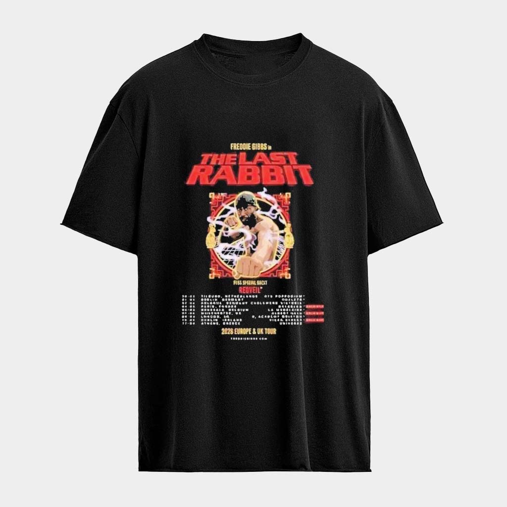 Freddie Gibbs The Last Rabbit Europe UK Tour 2026 T-Shirt Freddie Gibbs Merch Gifts For Him