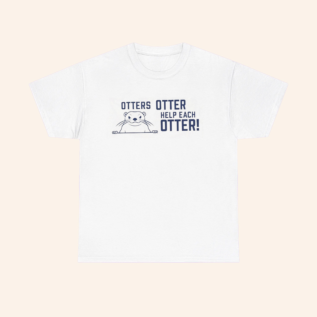Freddy Carter Wearing Otters Otter Help Each Otter T Shirt