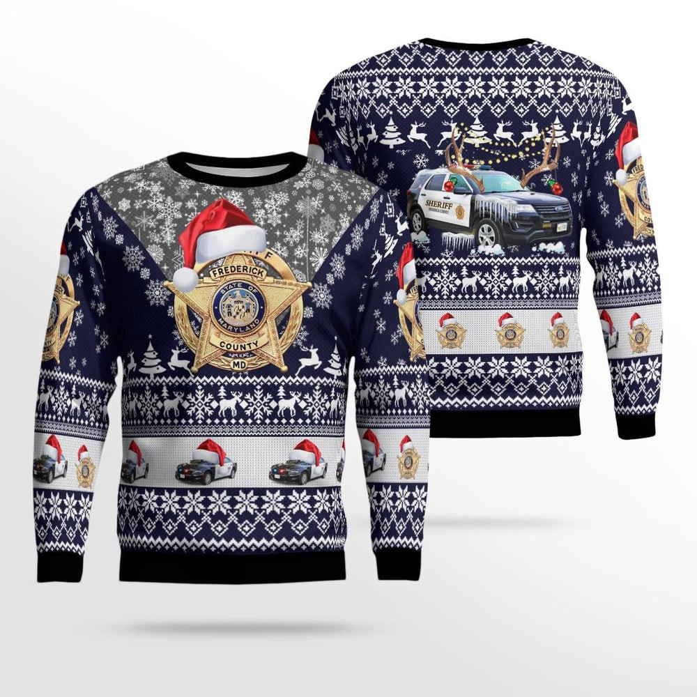 Frederick Maryland Frederick County Office Christmas Ugly Sweater Xmas Unisex Sweater Christmas Gifts For Men Women