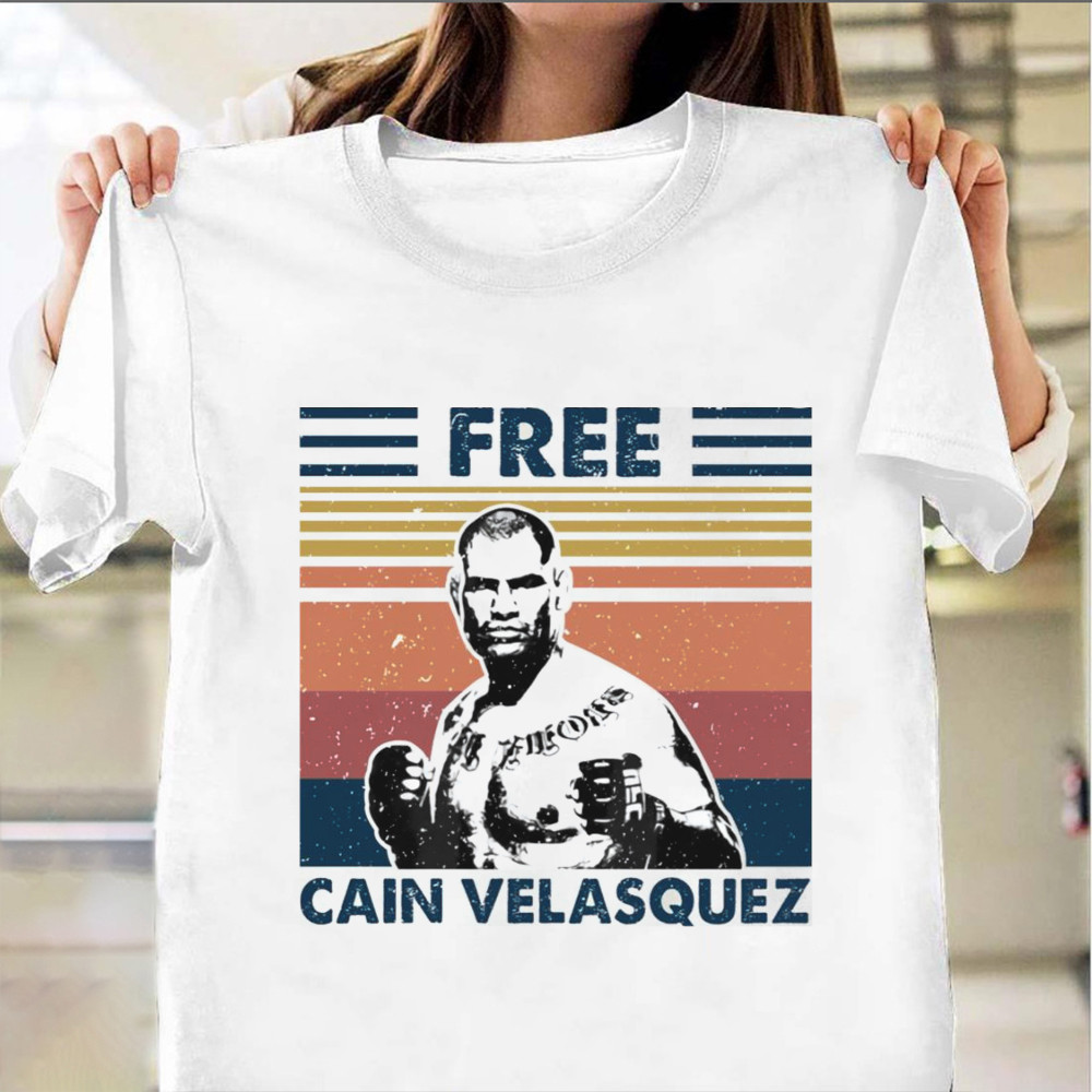 Free Cain Velasquez Shirt Support UFC Fighter Support Free Cain Velasquez Vintage T-Shirt