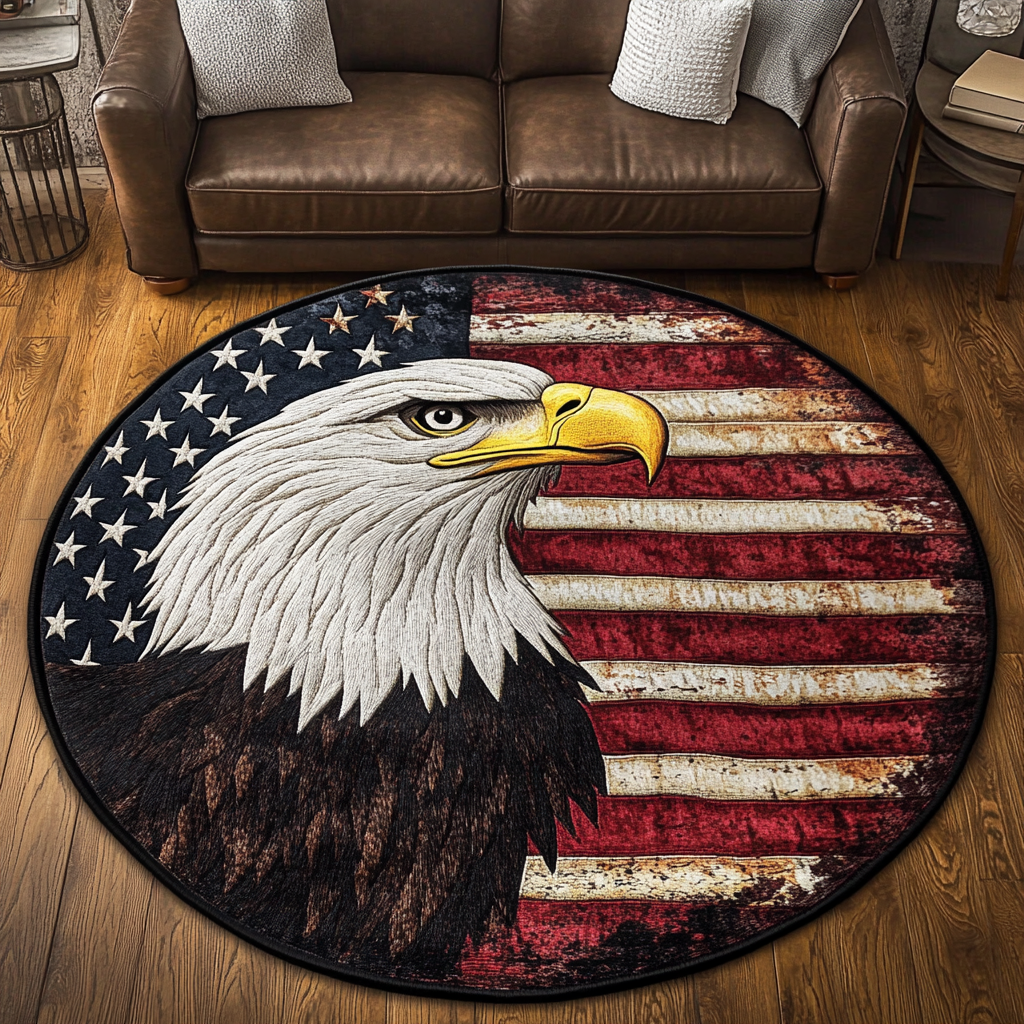 Free Eagle Quilted Round Mat Entrance Way Ideas Christmas Present Ideas For Grandma
