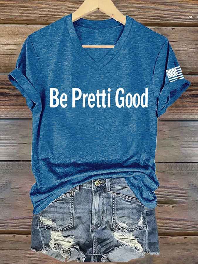 Free Minnesota Be Pretti Good V-Neck T-Shirt I Stand With Minnesota Shirt Gifts For Mother