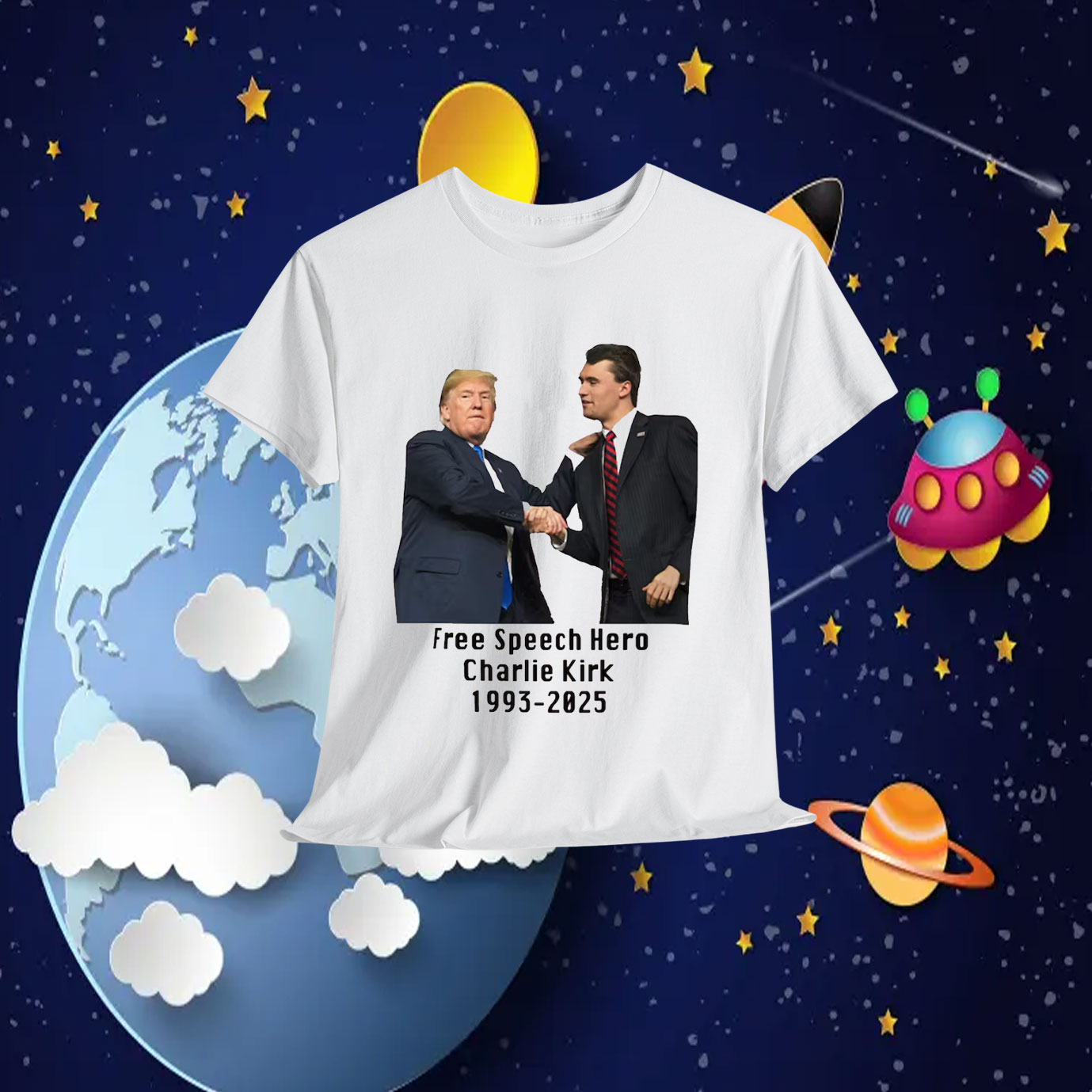 Free Speech Hero Charlie Kirk Shirt