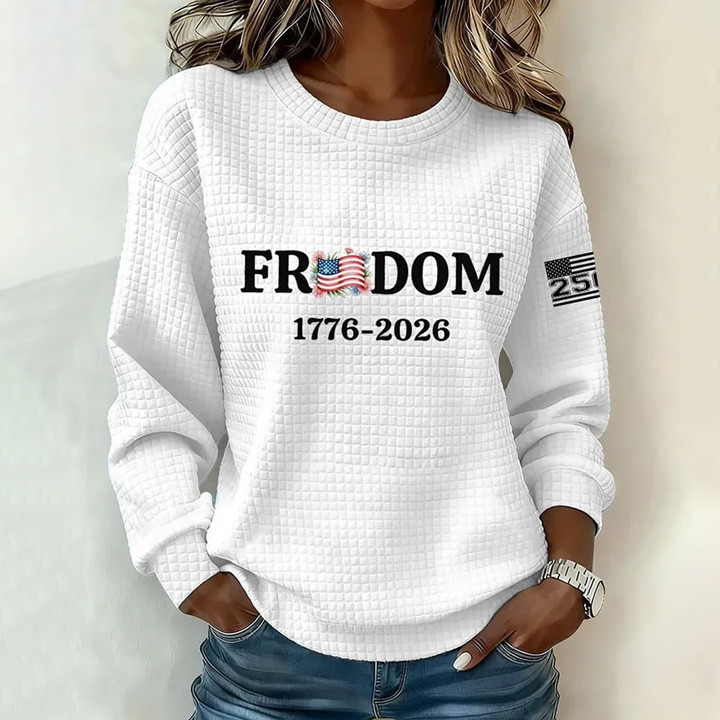 Freedom 1776 2026 Sweatshirt 250th Anniversary Of America Apparel July 4th Gift