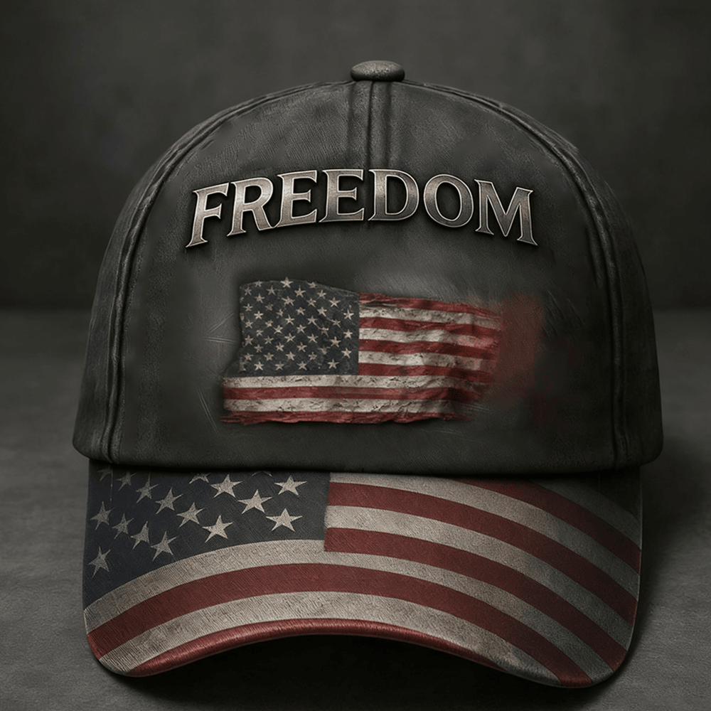 Freedom American Flag Logo Hat Independence Day 2026 Cap Unique Present Ideas
