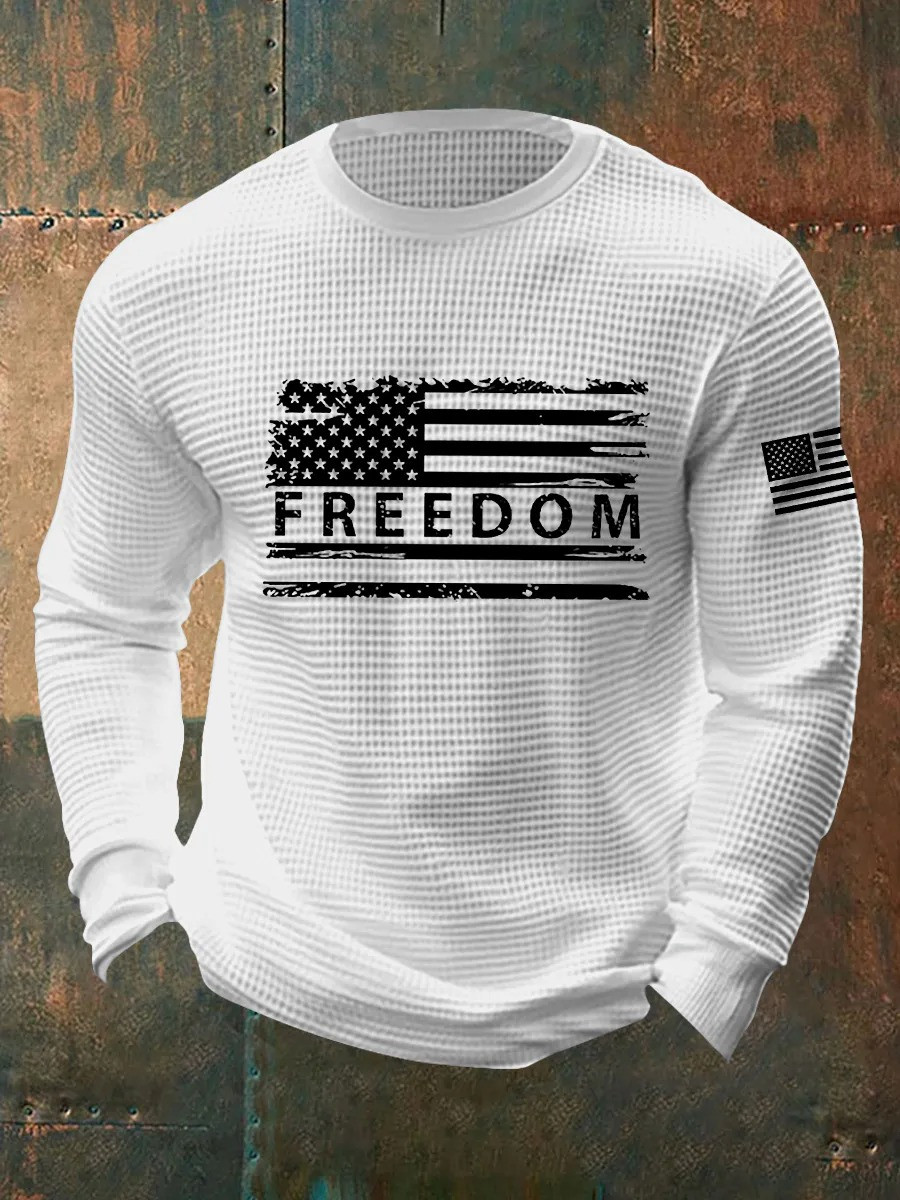 Freedom American Long Sleeve Shirt Conservative Patriotic Apparel Gift For Dad And Mom