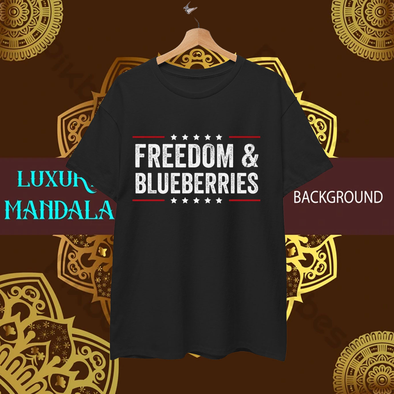 Freedom And Blueberries Charlie Kirk T-Shirt