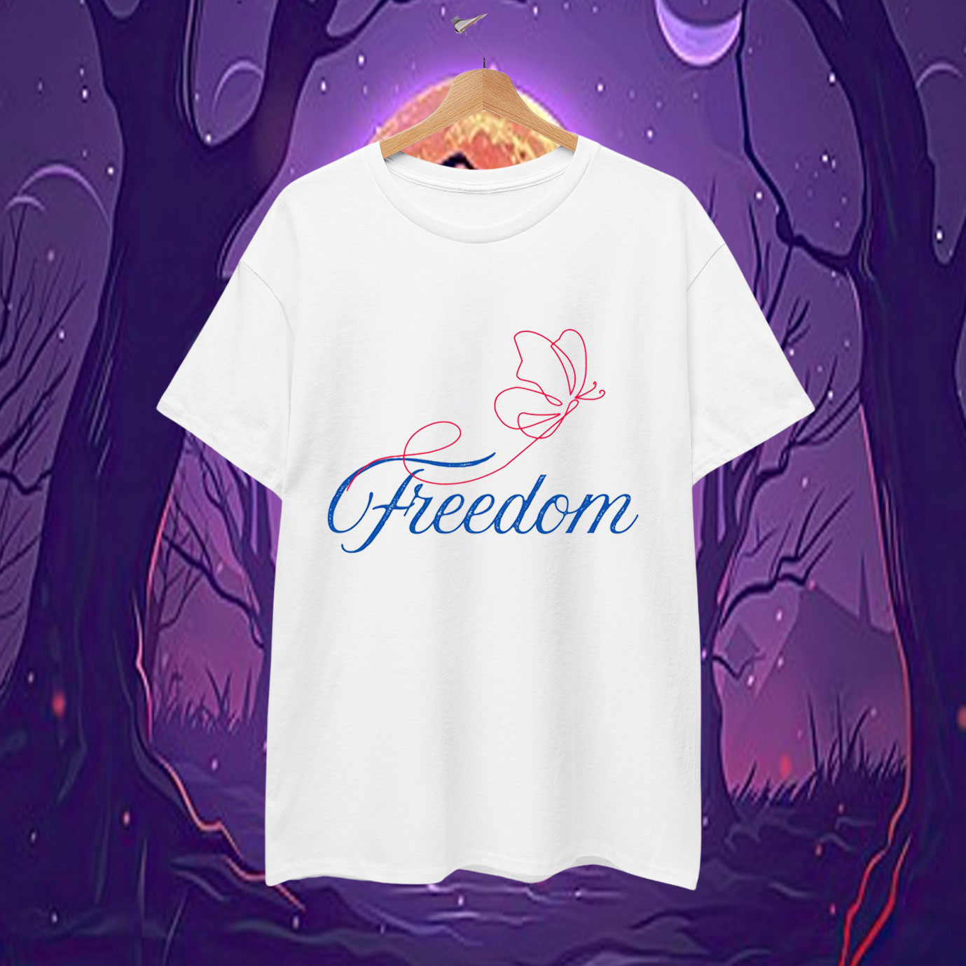 Freedom Butterfly Charlie Kirk T-Shirt