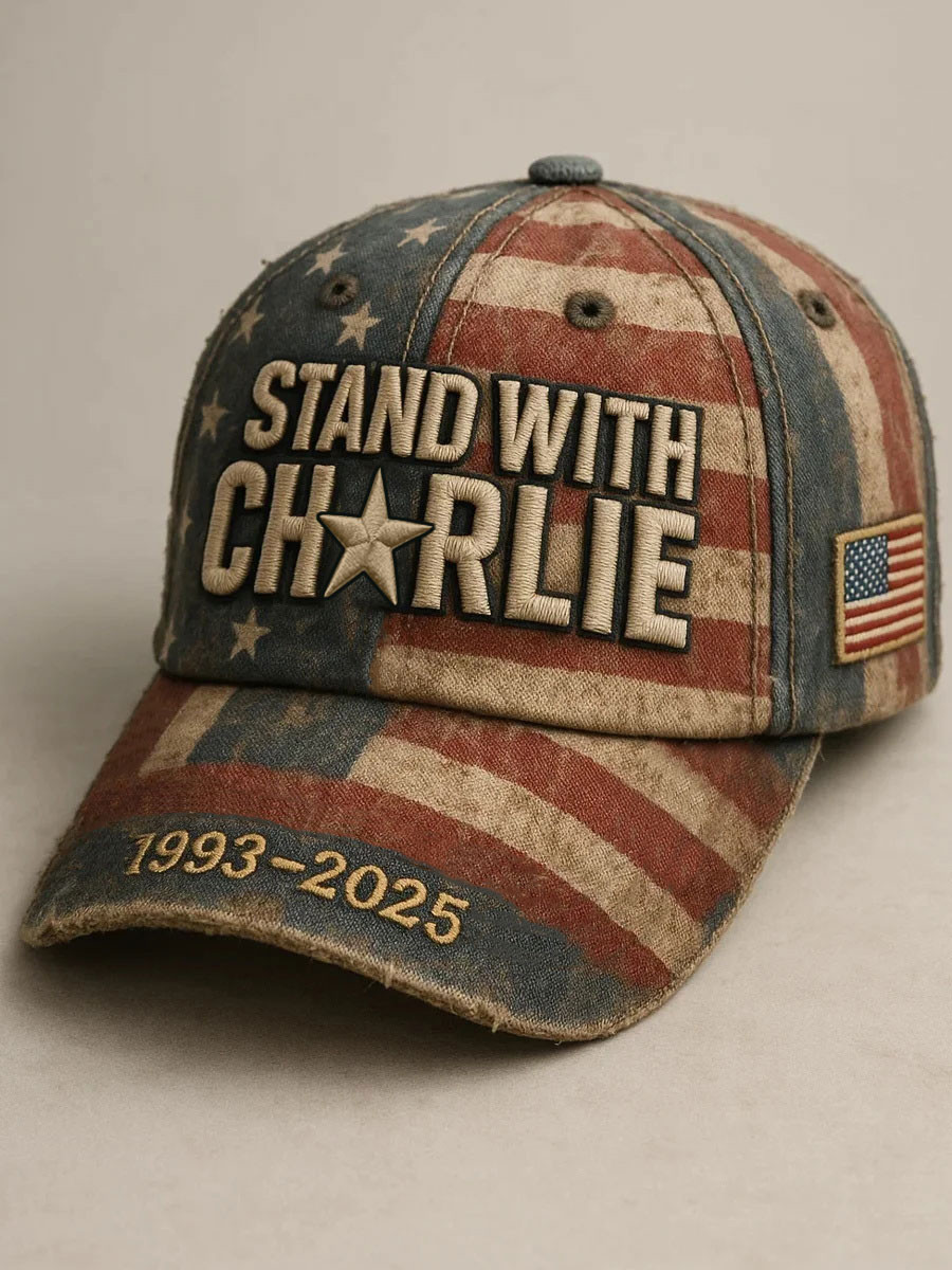 Freedom Charlie Kirk 47 Merch Cap Stand With Charlie 1993 2025 U.S Flag Proud Charlie Apparel
