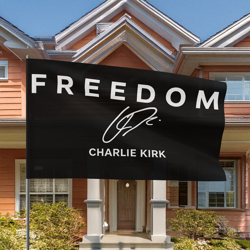 Freedom Charlie Kirk American Flag Rest In Peace Charlie Kirk Merch Gift For Patriots