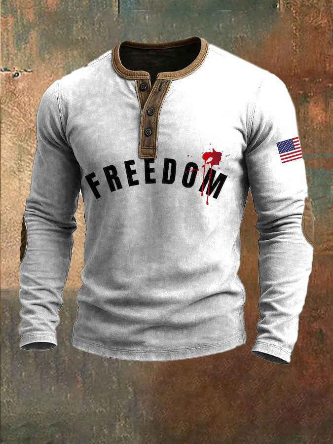 Freedom Charlie Kirk Button Long Sleeve Freedom Us Flag RIP Charlie Kirk 47 Shirts For Sale