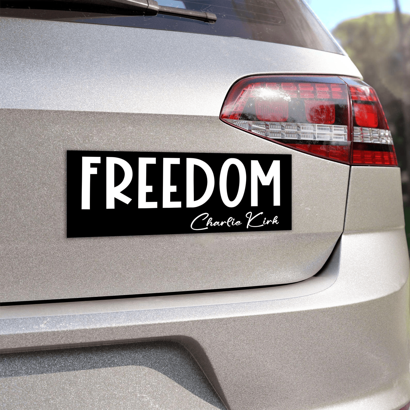 Freedom Charlie Kirk Car Magnet A True Patriot Magnet