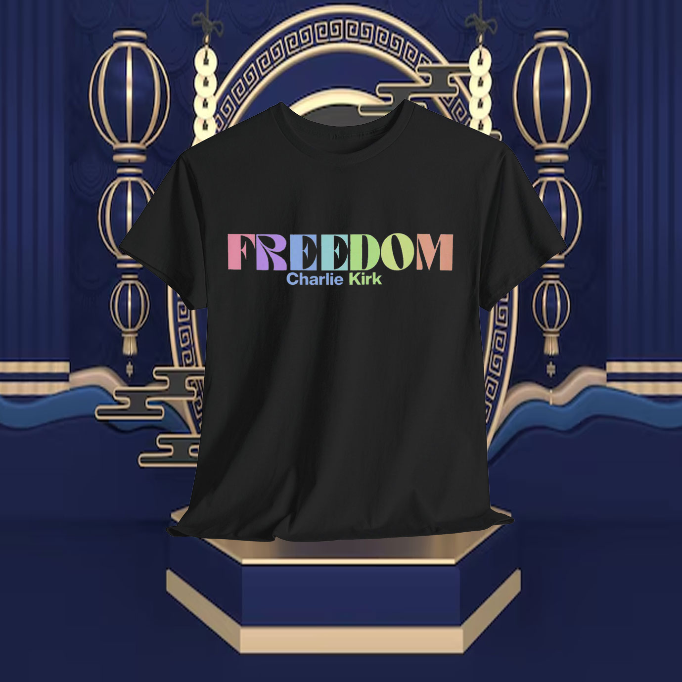 Freedom Charlie Kirk Coloful Shirt