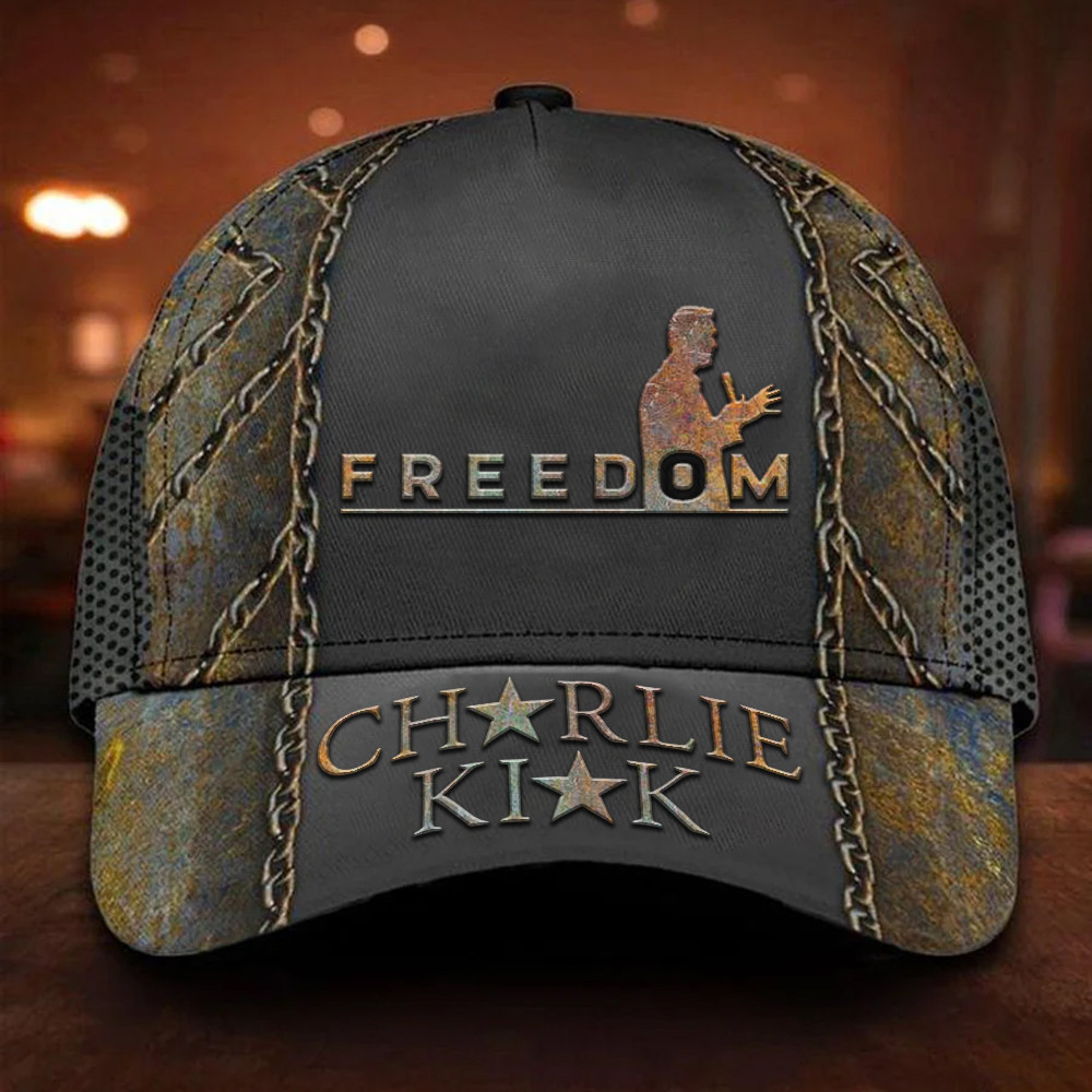Freedom Charlie Kirk Hat Patriotic American Flag Baseball Cap Gifts For Proud Dad