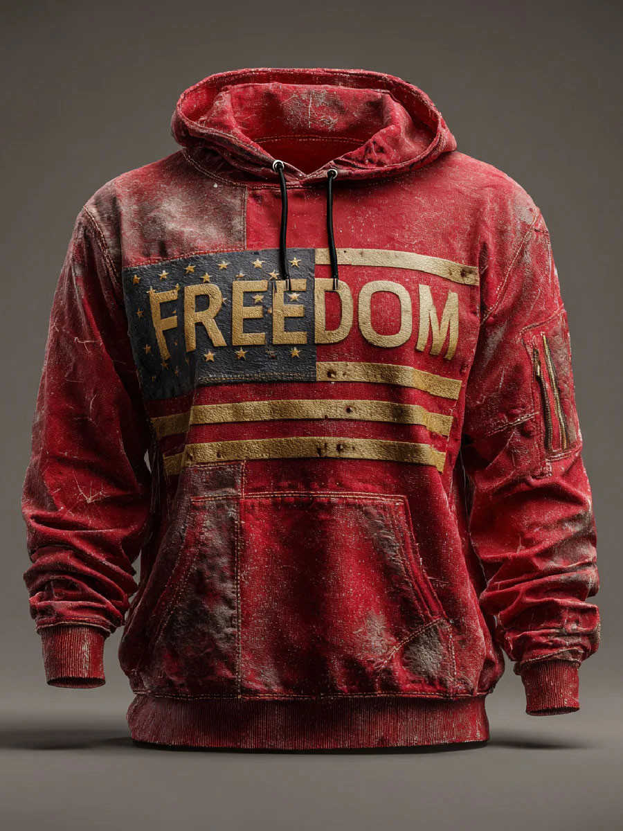 Freedom Charlie Kirk Hoodie Freedom U.S Flag Charlie Kirk 47 Memorial Best Charlie Kirk Apparel