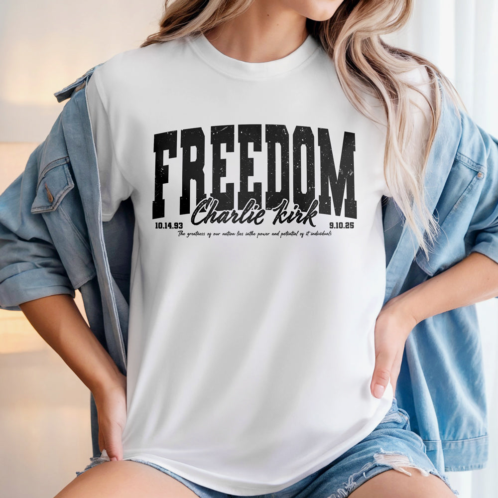 Freedom Charlie Kirk Human Rights Bright Shirt Gift for Free Speech Supporters
