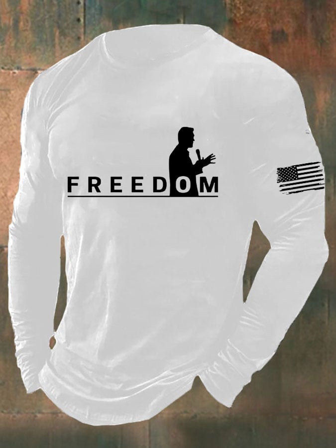Freedom Charlie Kirk Long Sleeve Shirt Freedom RIP Charlie Kirk 47 Tribute Shirt
