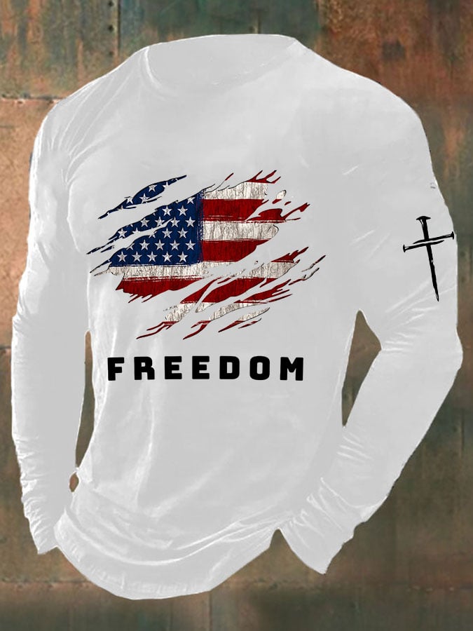 Freedom Charlie Kirk Long Sleeve Shirt Freedom Us Flag RIP Charlie Kirk 47 Shirts For Sale