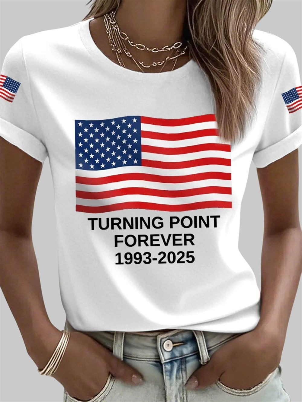 Freedom Charlie Kirk Merch T-Shirt Turning Point Forever 1993 2025 TPUSA Freedom Merch