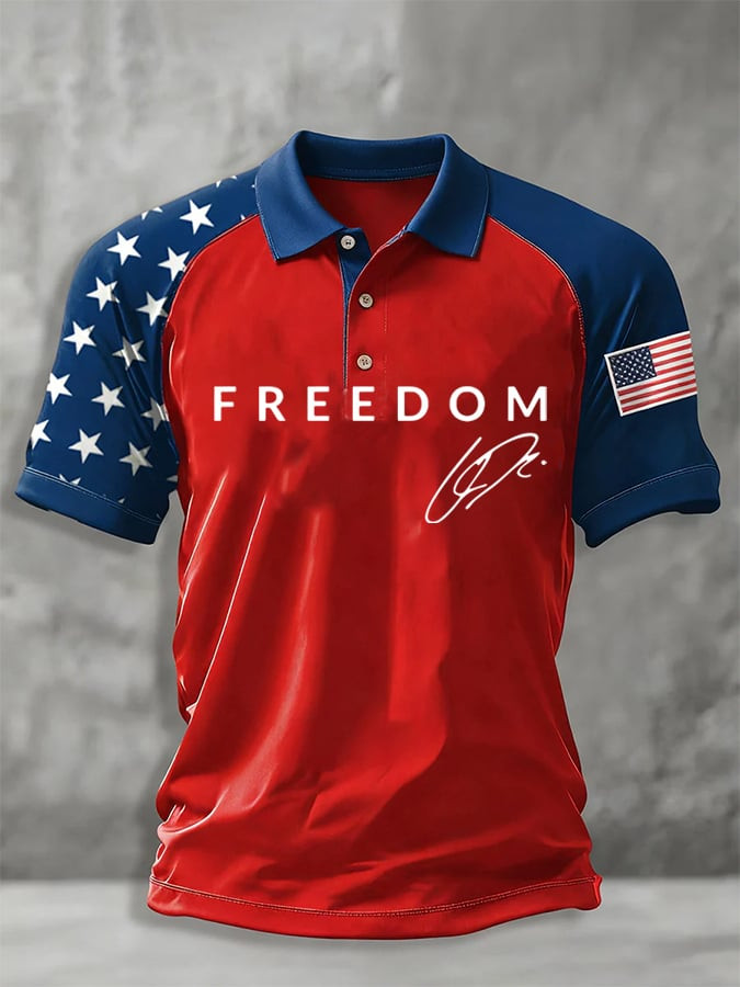 Freedom Charlie Kirk Polo Shirt Make America Freedom Again Clothing Unique Gifts For Father
