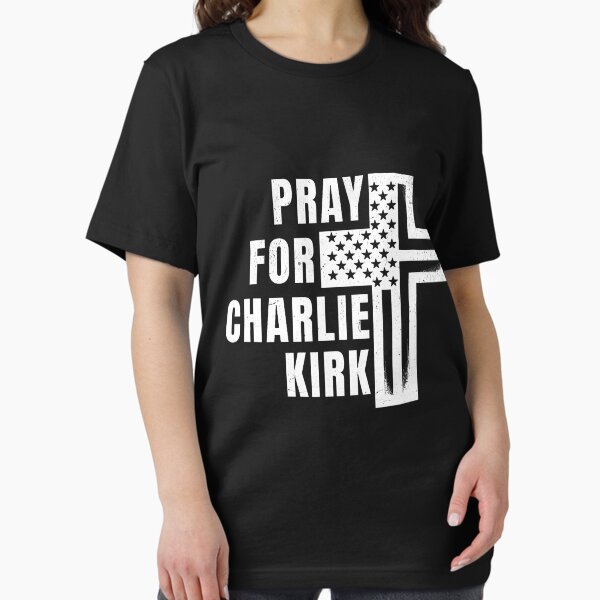 Freedom Charlie Kirk Shirt Pray For Charlie Kirk Merch Cross Shape Best Political Clothing