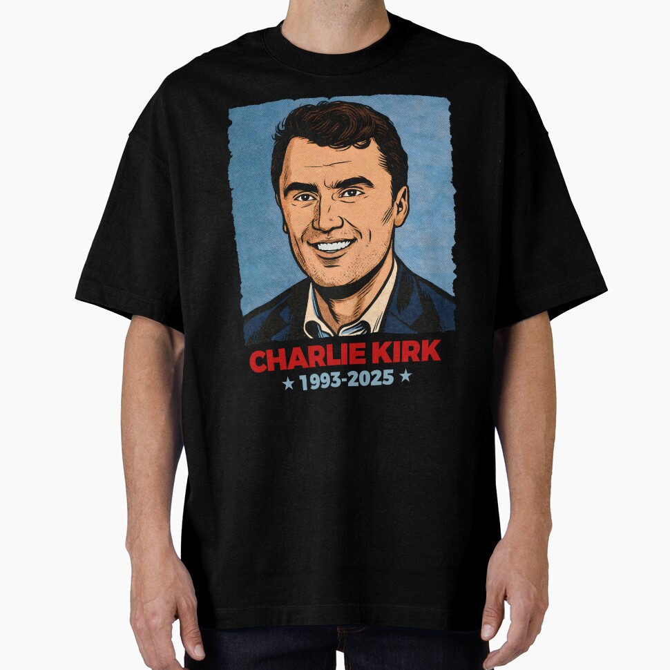 Freedom Charlie Kirk T-shirt Charlie Kirk Potrait Unique Gifts For Patriotic Supporters