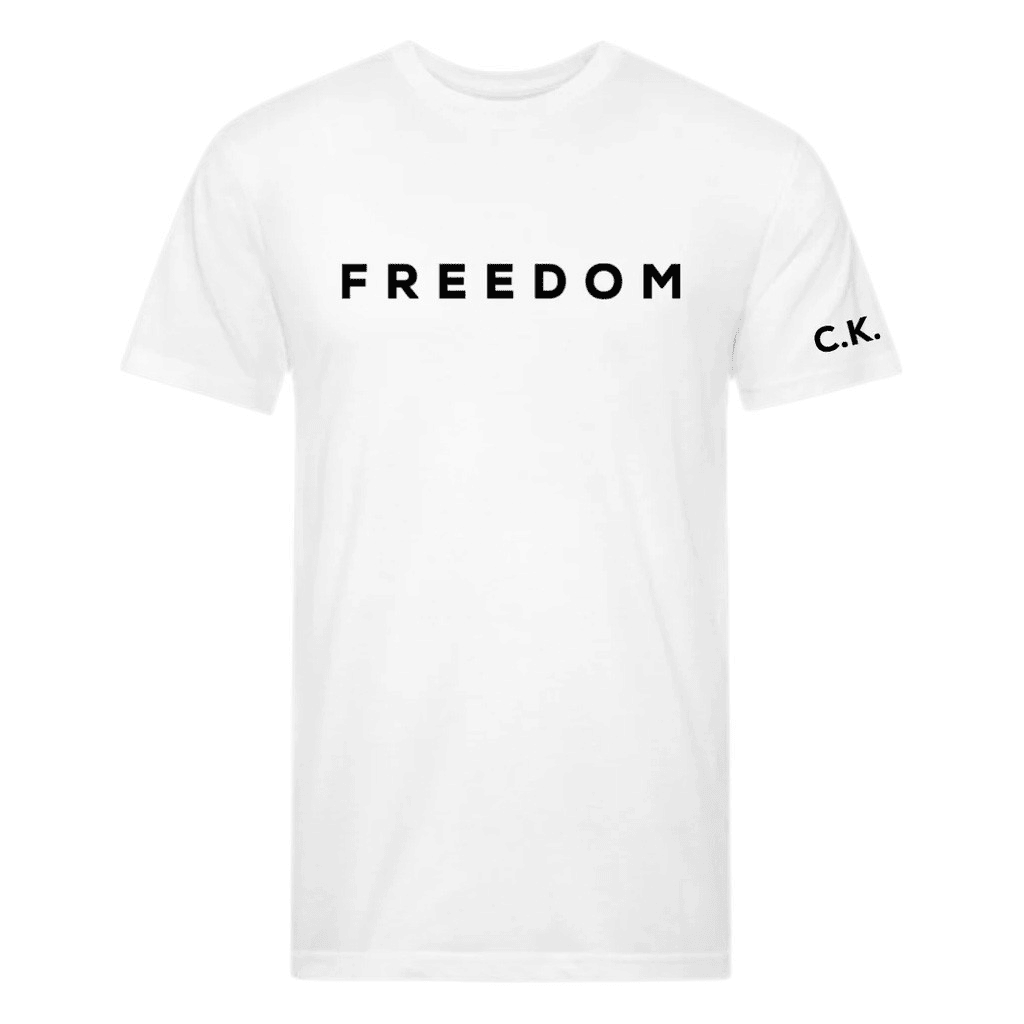 Freedom Charlie Kirk T-Shirt Freedom Clothing Gift For Supporters Turning Point USA Merch Tribute Gifts