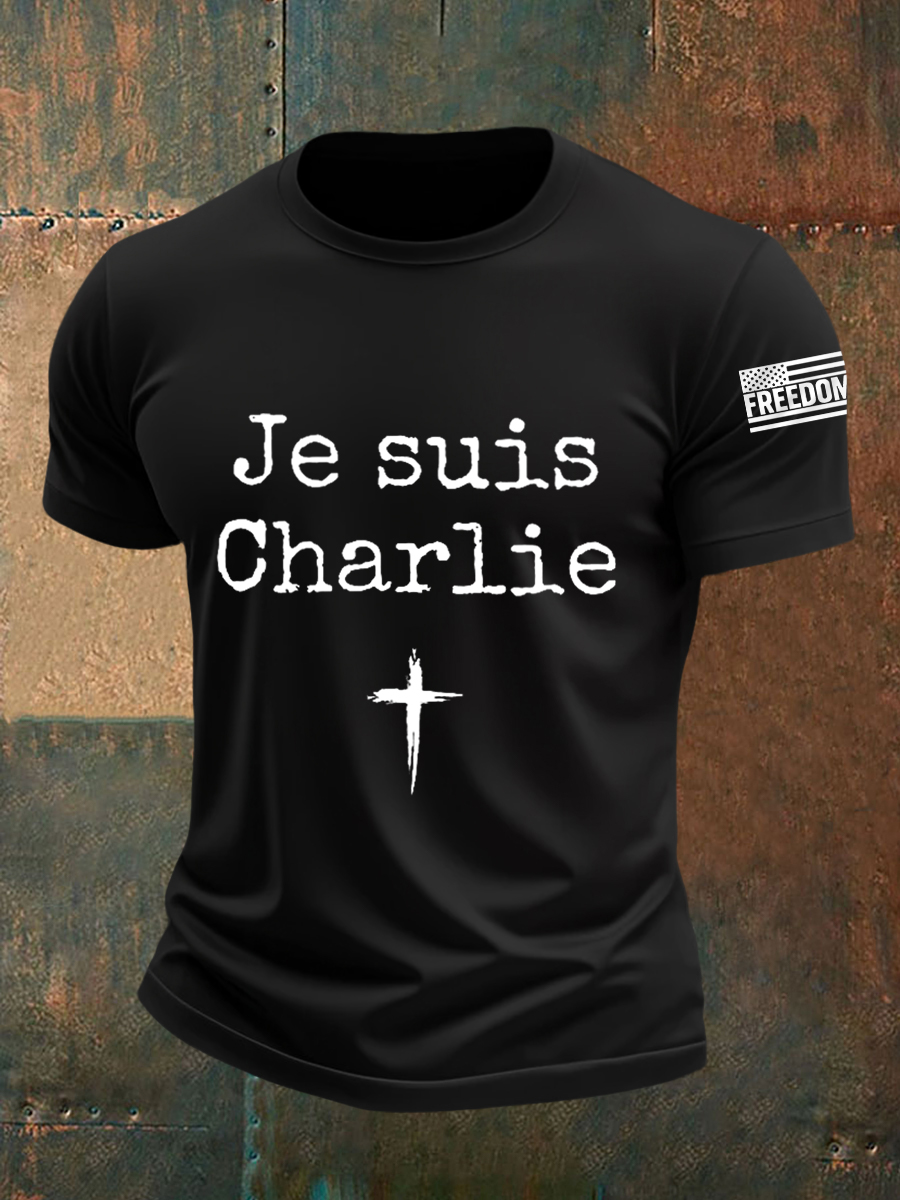 Freedom Charlie Kirk T-Shirt Je Suis Charlie Charlie Kirk 47 Charlie Kirk Apparel