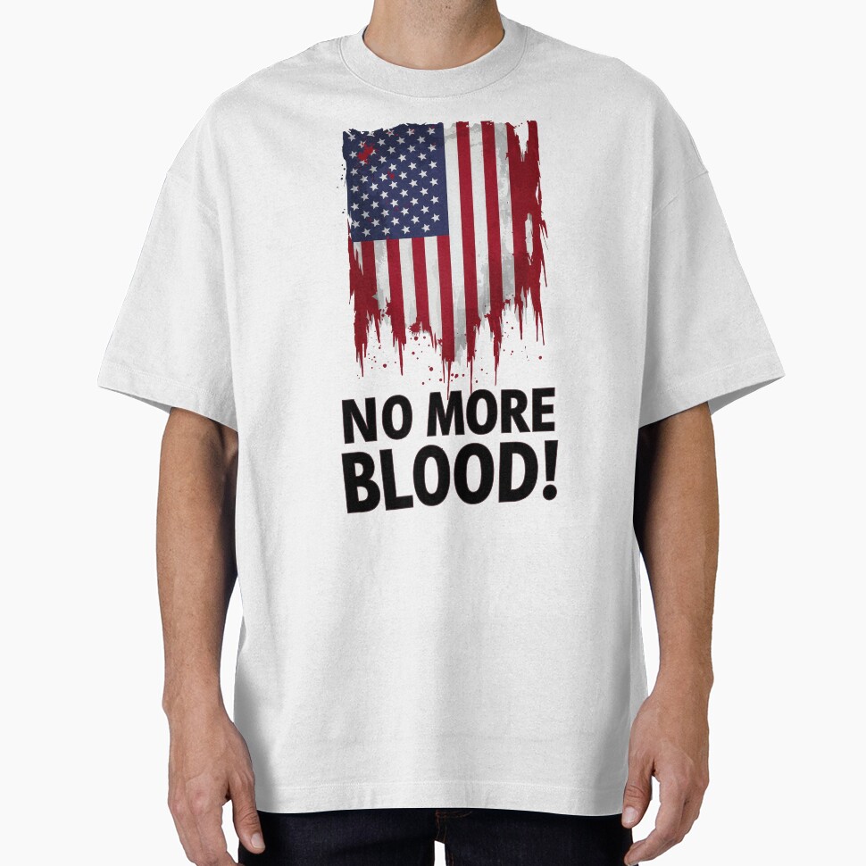 Freedom Charlie Kirk T-shirt No More Blood American Flag Merch Memorial Gift For Fans