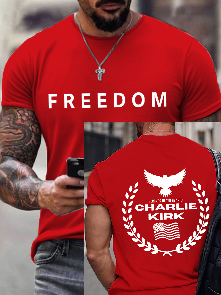 Freedom Charlie Kirk T-shirt R.I.P Charlie Kirk 47 Tribute Shirt Charlie Kirk Wore
