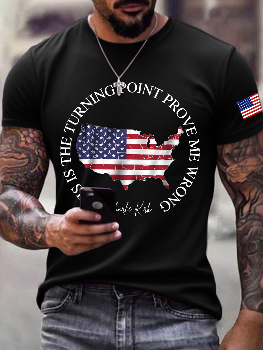 Freedom Charlie Kirk T-Shirt TPUSA Prove Me Wrong Best Charlie Kirk 47 Supporter Apparel
