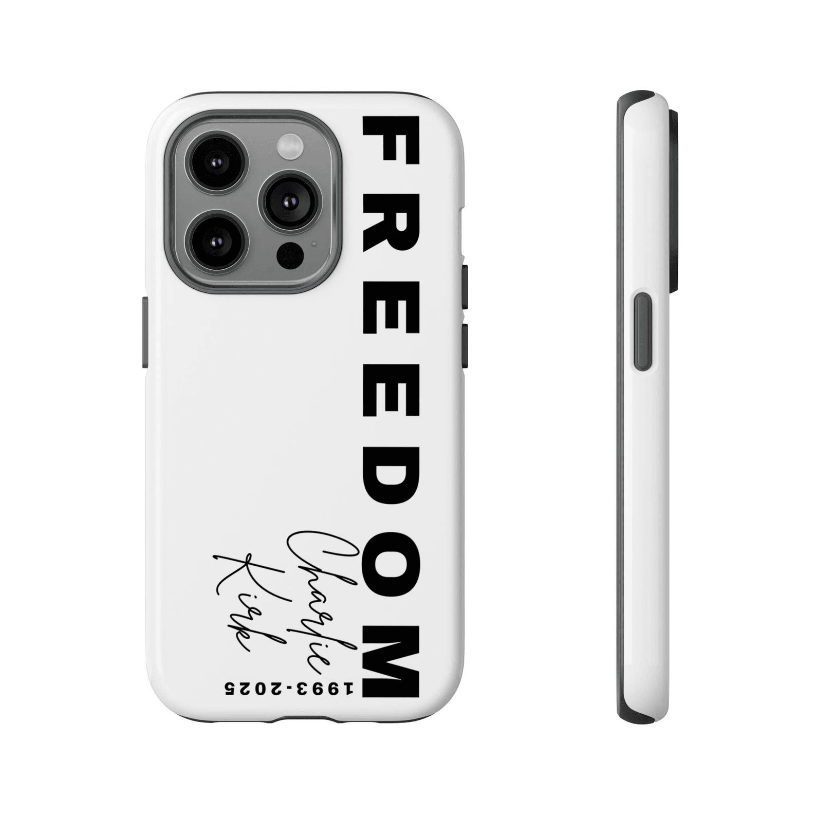 Freedom Charlie Signature Phone Cover TPUSA Merch Conservative Gifts for Her