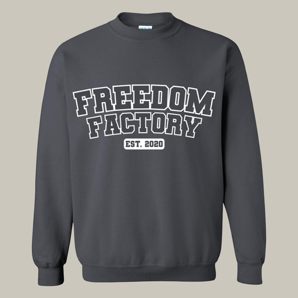 Freedom Factory Est 2020 Sweatshirt Cleetus McFarland Apparel Present Idea For Racer Car Fans
