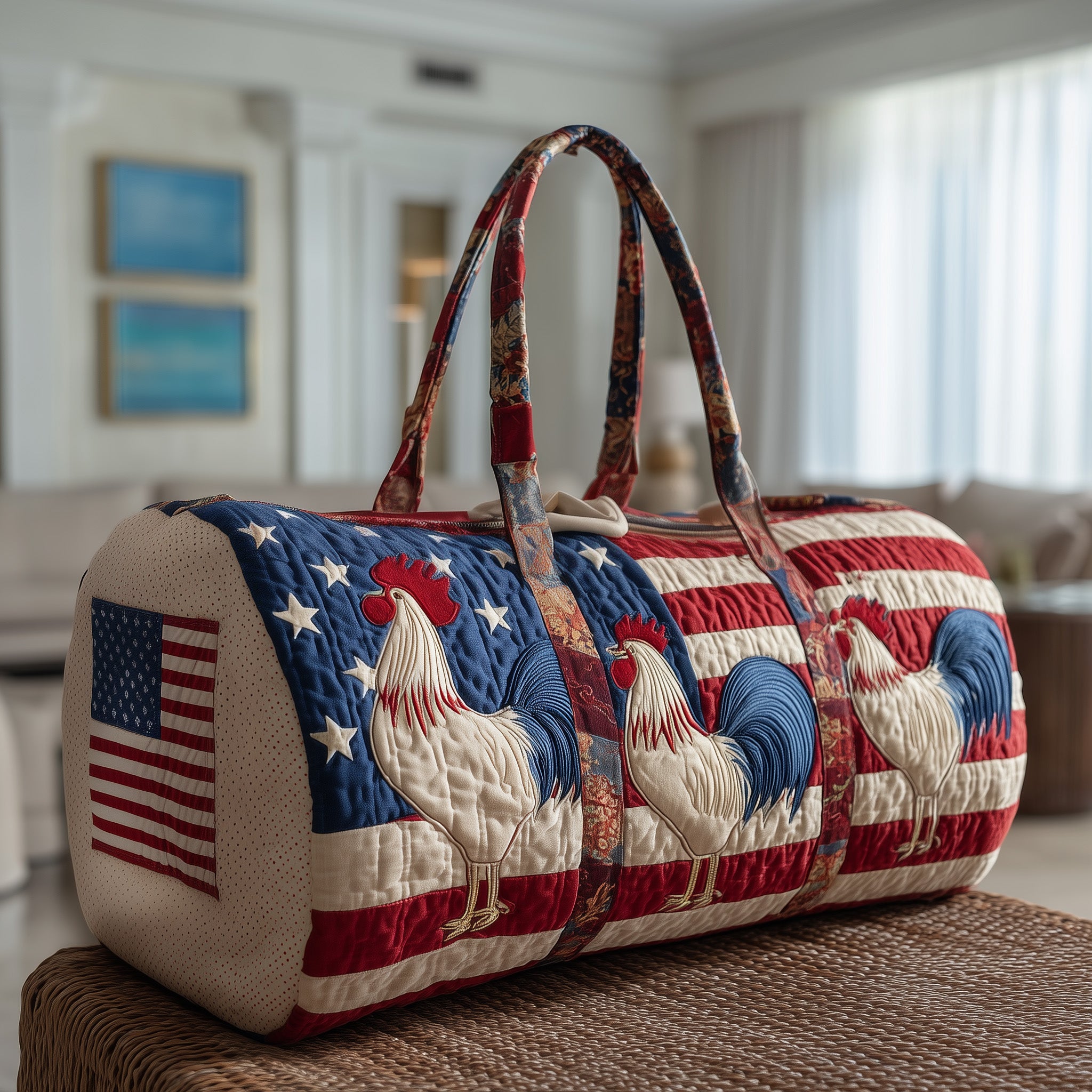 Freedom Feathers Quilted Duffle Bag Back To School Essential