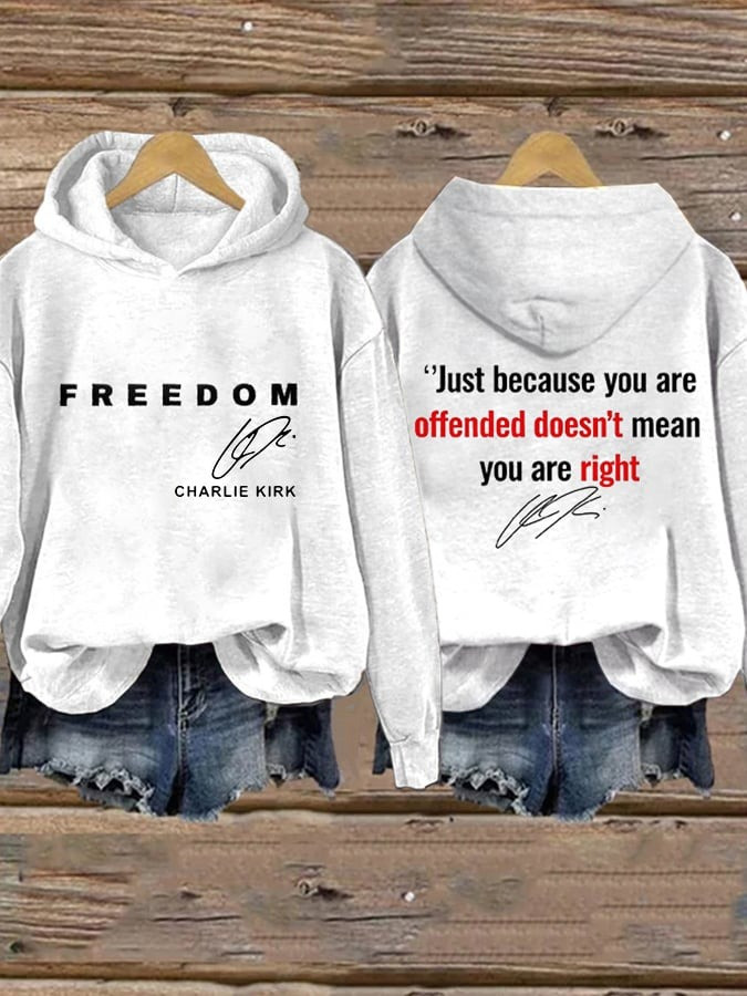 Freedom Hoodie Charlie Kirk Hoodie TPUSA Merch Charlie Kirk Funeral Merch Gifts For Mom