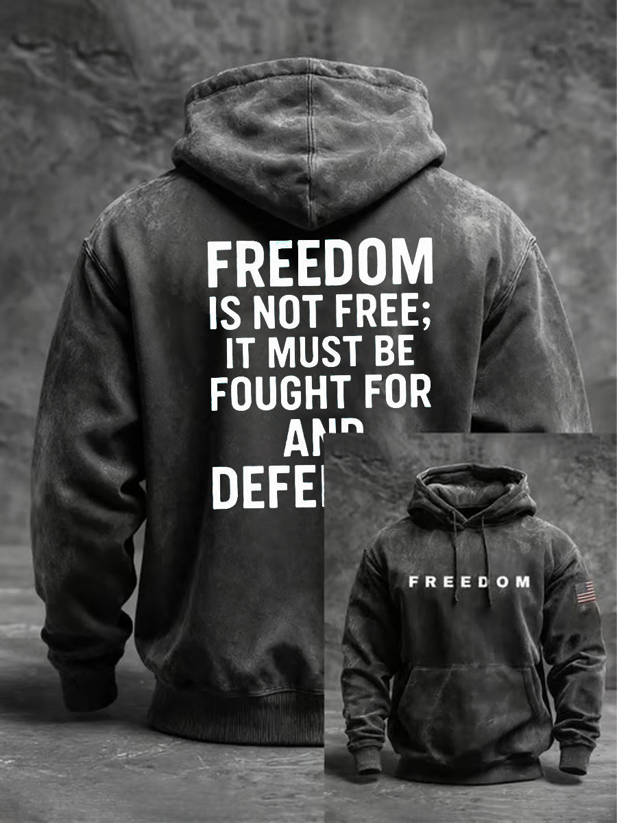 Freedom Is Not Free R I P Charlie Kirk Oversized Drop Shoulder Hoodie With Pockets Black This Is The Turning Point Merch