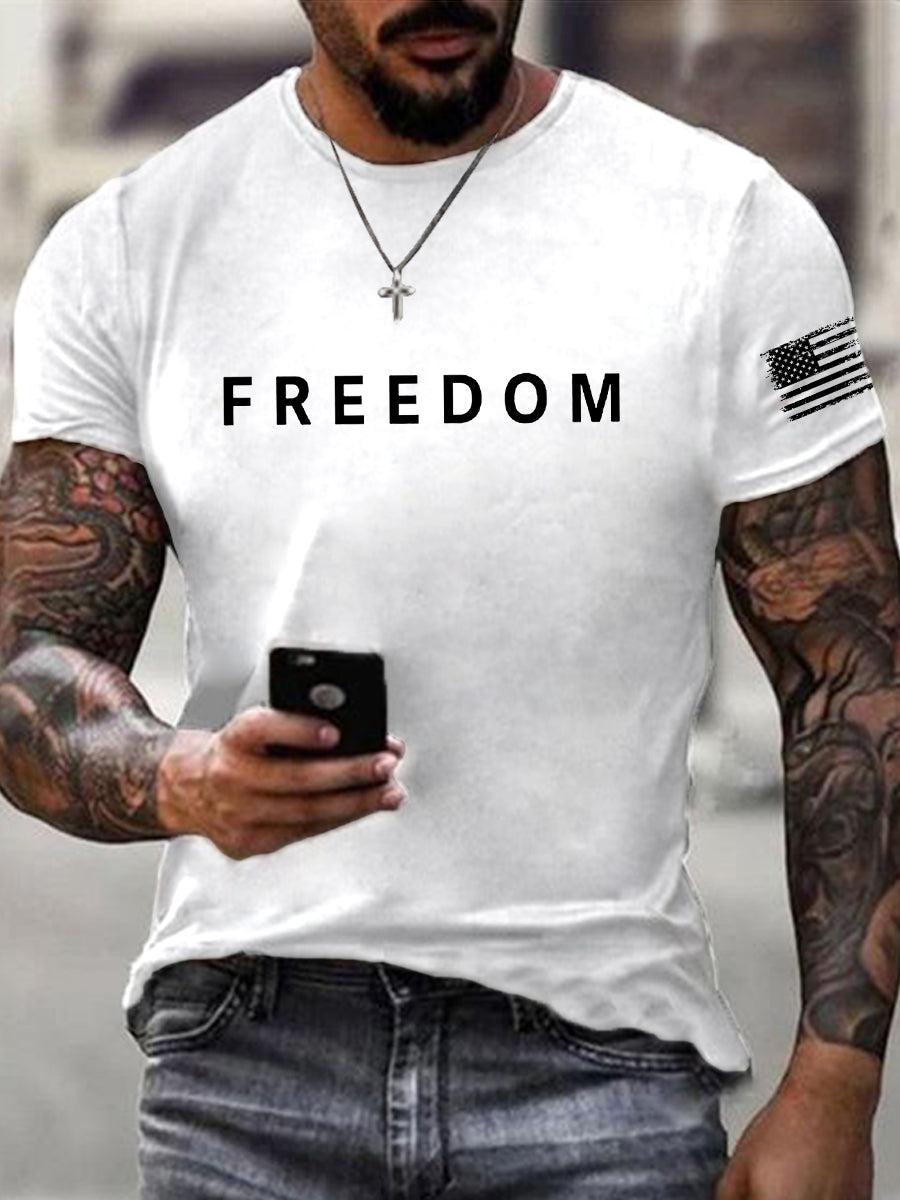 Freedom Is Not Free R I P Charlie Kirk Short Sleeve T Shirt White Freedom Shirt Charlie Kirk Wore