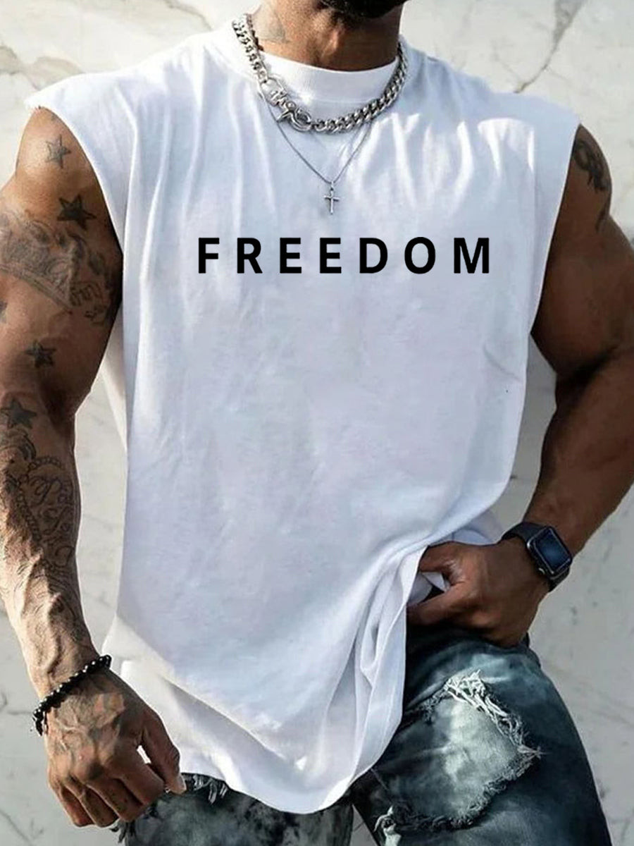 Freedom Is Not Free R I P Charlie Kirk Sleeveless Vests White Turning Point Usa Merch
