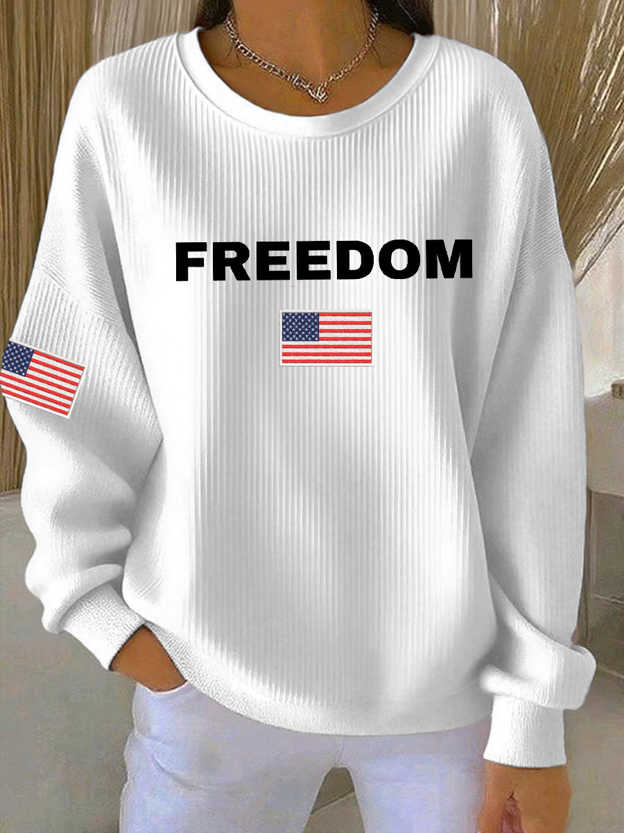 Freedom Is Not Free R.I.P Charlie Kirk  Long Sleeve Sweater Charlie Kirk Memorial Merch