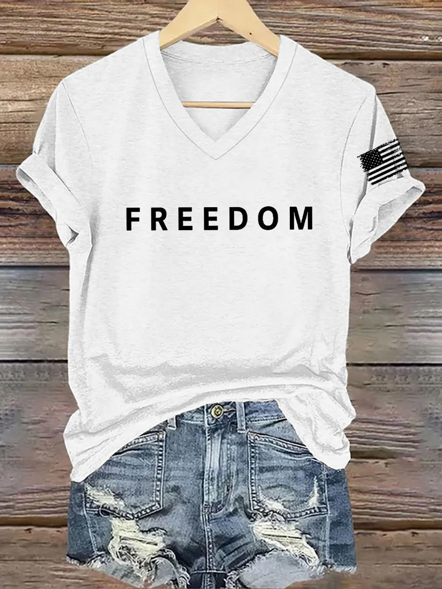 Freedom Is Not Free R.I.P Charlie Kirk V-neck Shirt Gift For America Supporters
