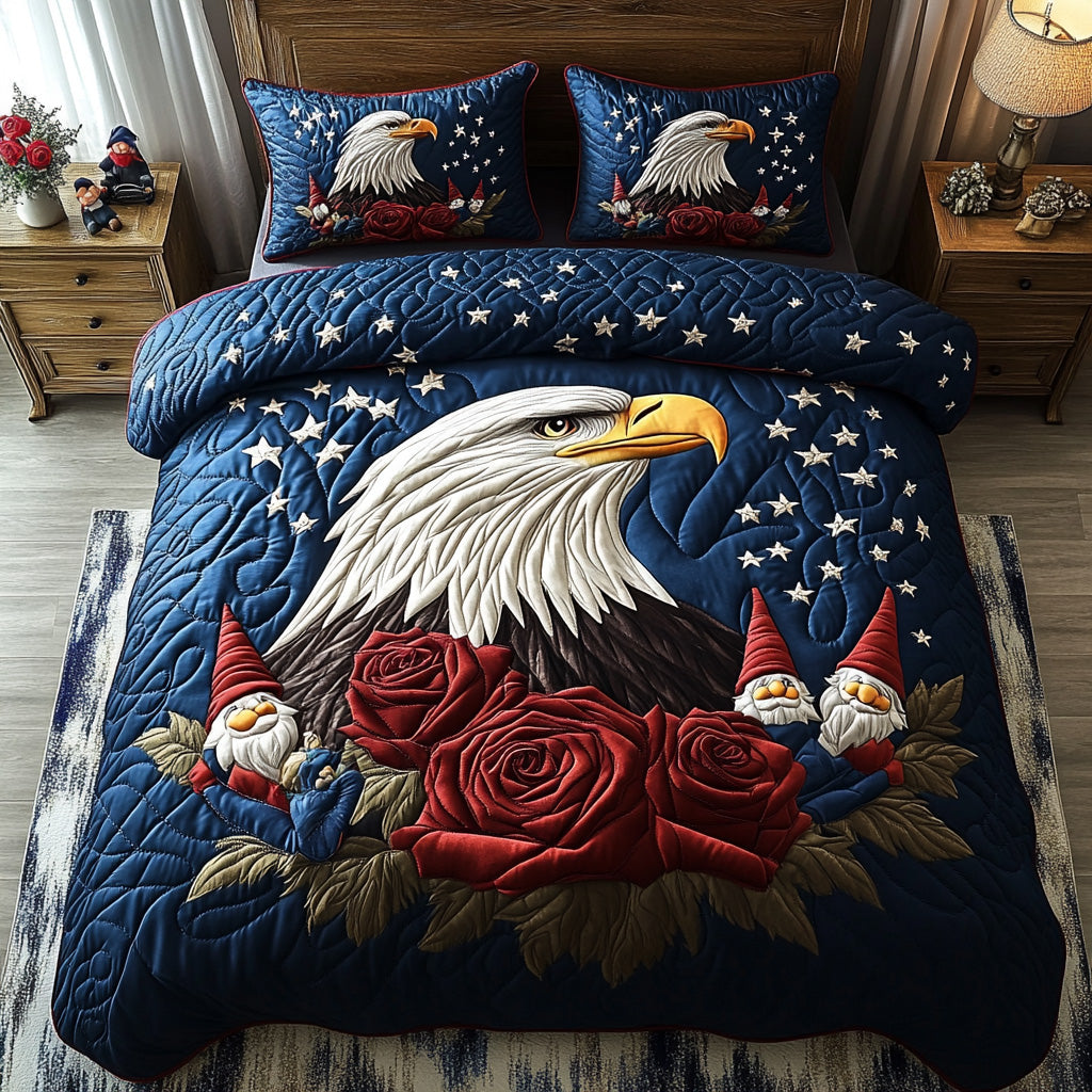 Freedom Patch Quilted Bedding Set Best Comforter Sets Patriots Gifts For Dad