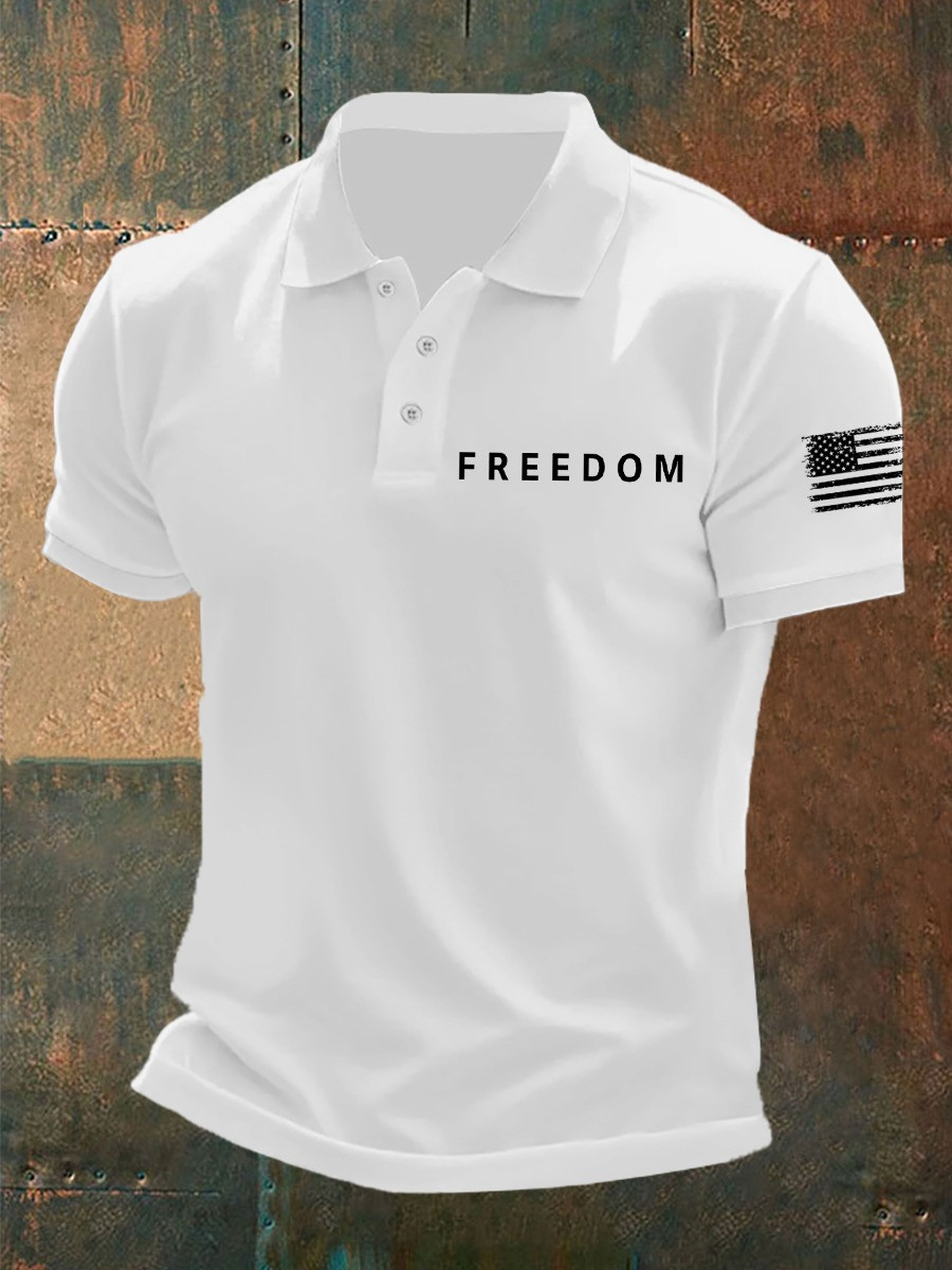 Freedom Polo Shirt Patriotic American Flag In Loving Memory Presents For Patriots