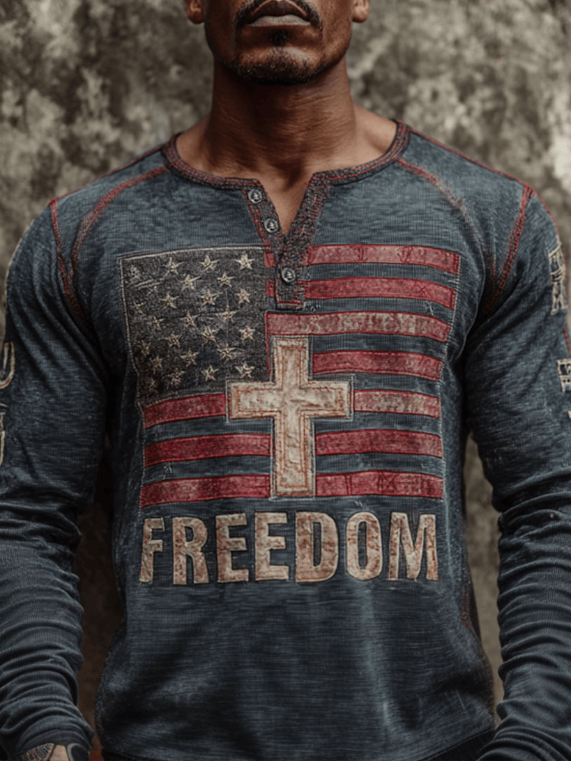Freedom Print Casual Button T Shirt As Picture Charlie Kirk American Merch